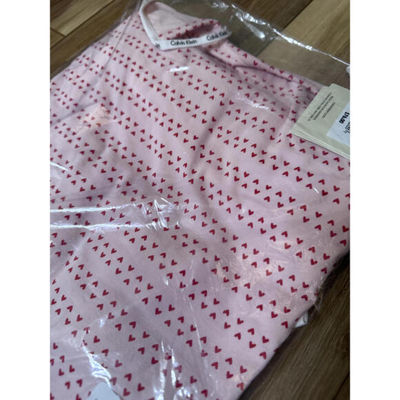 NWT! Calvin Klein Stretch Cotton Camisole & Shorts Pajamas Pink Size Large - Picture 3 of 6